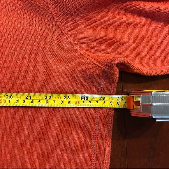 Tommy Bahama Flipshore Half Zip Reversible Pullover, Orange/Heather, Size XLarge - Picture 4 of 7